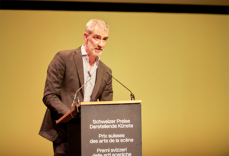 Manuel Stahlberger Dankrede «BAK Schweizer Preis Darstellende Künste 2021»